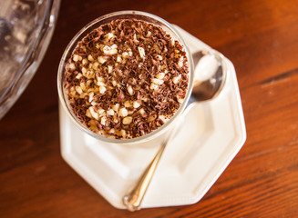 Pear mousse.