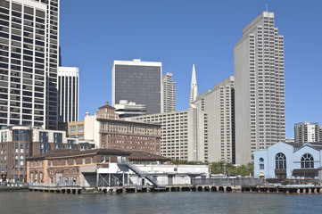 Fototapeta na wymiar San Francisco California downtown architecture.