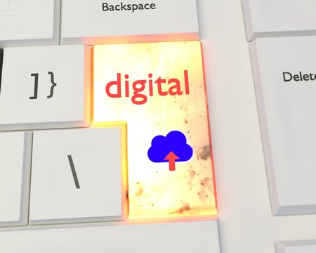 Digital Transformation upload keyboard