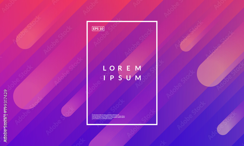 Poster minimal geometric background. dynamic shapes composition. eps10 vector.