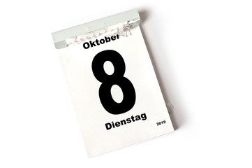 8. Oktober 2019