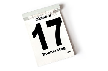 17. Oktober 2019