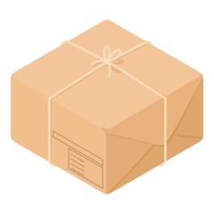 Post box icon, isometric style