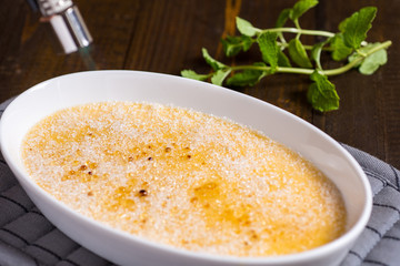 Caramelizing Creme Brulee Using a Torch
