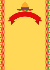 Mexican poster background