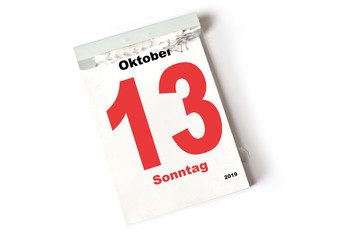 13. Oktober 2019