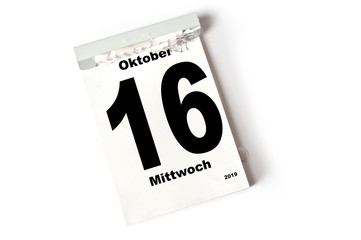 16. Oktober 2019