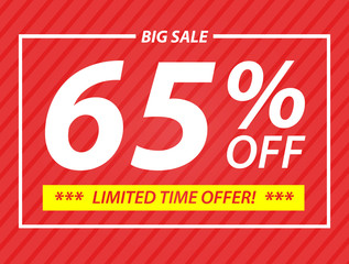 65% big sale off