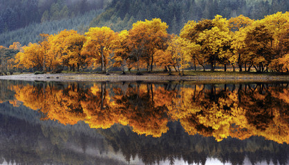 Autumn colours on Loch Lubnaig