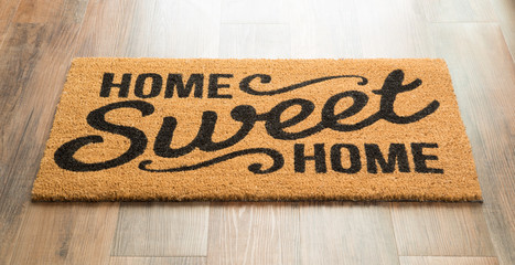 Home Sweet Home Welcome Mat On Floor