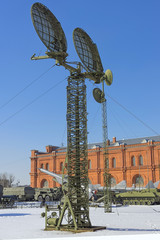 Air Defense, locators and antennas for detecting enemy flying ta
