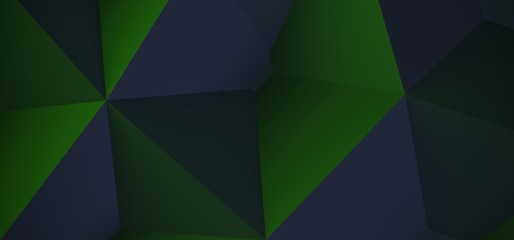 Fototapeta premium 3D Rendering Of Abstract Low Poly Background