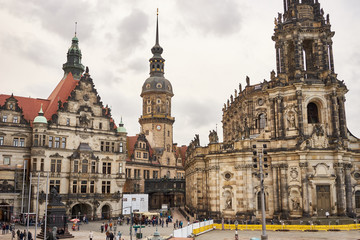 Fototapeta na wymiar Dresden square 