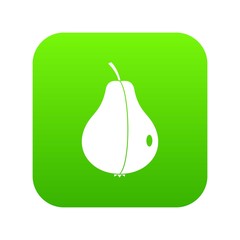 Whole pear icon digital green