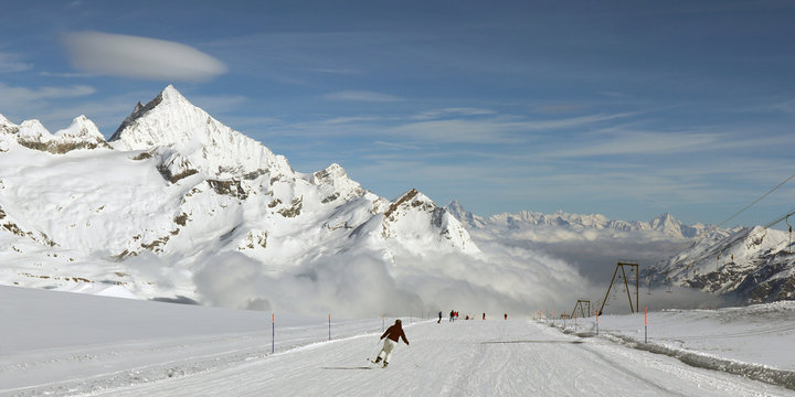 Leichte Skipiste