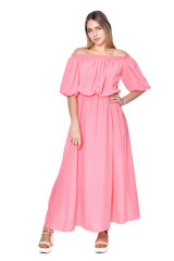  beautiful woman in dress  posing