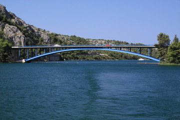 Obraz premium Road bridge in Krka National Park 