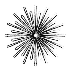 fireworks burst or light rays celebration vector illustration sketch