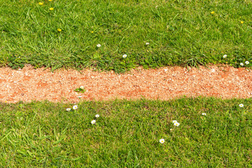 Horizontal green path