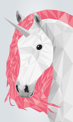 Einhorn Papercut Vektorgrafik 