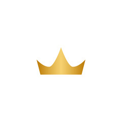 Fototapeta premium Gold crown logo icon element