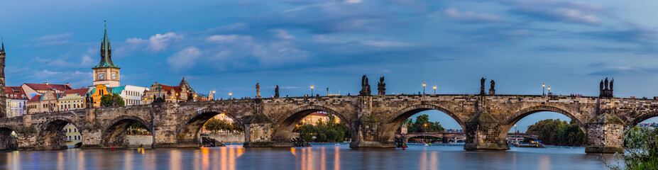 view of Charles Bridge in Prague