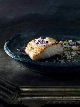 Fish fillet on a plate