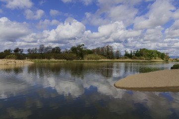 Obraz premium Desembocadura del rio Tordera