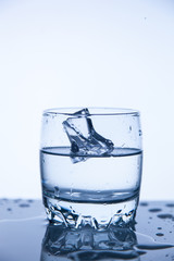 A good concept, a splash of water clean and transparent to health.