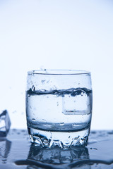 A good concept, a splash of water clean and transparent to health.