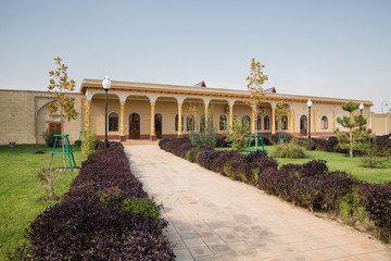 House and park in Shahrisabz, Uzbekistan
