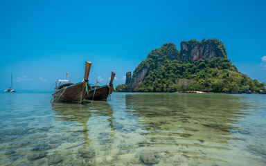 Naklejka premium Sea Wooden Boat