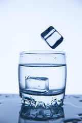 A good concept, a splash of water clean and transparent to health.