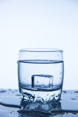 A good concept, a splash of water clean and transparent to health.