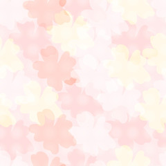 Light texture - cherry blossoms. Spring seamless pattern. Pastel colors.
