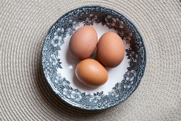 Eggs in a bowl