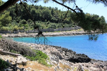 Fototapeta premium view on the island Losinj, Croatia
