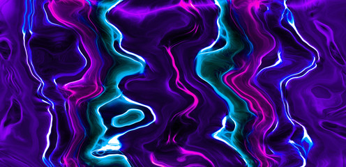 Neon luminous, smoky and glowing abstract background.