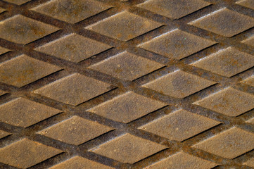 exture of corrugated rusty metall