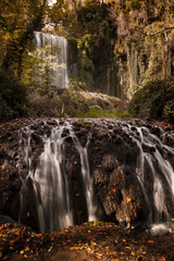 Waterfalls in the Piedra Monastery in Nuevalos, Zaragoza. Community of Aragon, Spain