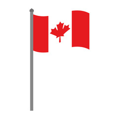 Fototapeta na wymiar canadian flag country icon vector illustration outline