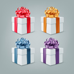 Vector gift boxes