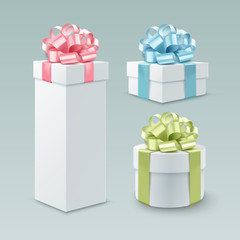 Vector gift boxes