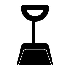 hand shovel icon over white background, vector illustration
