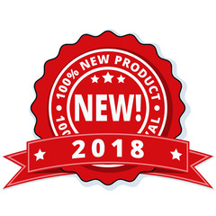 Obraz premium New Product 2018 label illustration