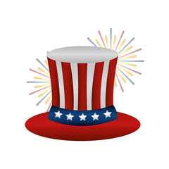 united states of america hat vector illustration design