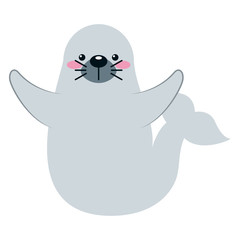 cute little seal icon vector illustration design