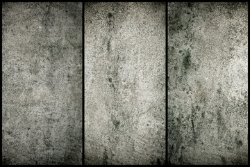 Old grungy cement texture, grey concrete wall background for web