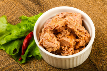 Canned tuna fish