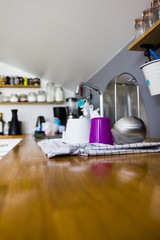 Kitchen accessories in an apartment 